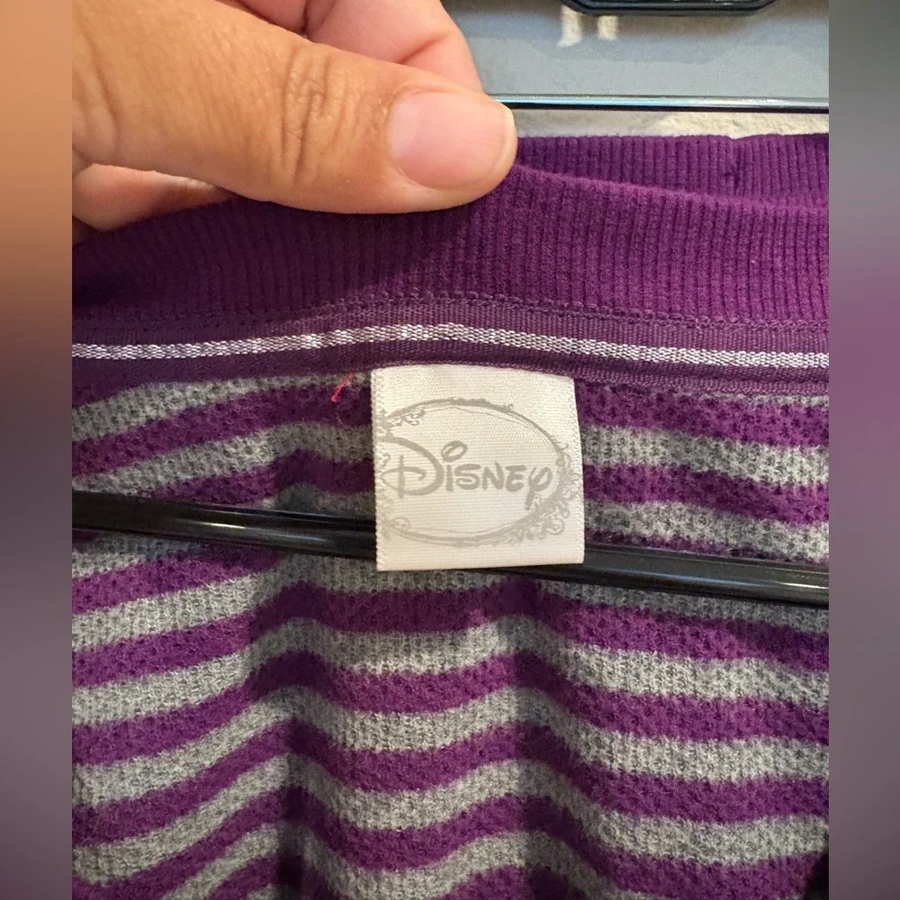 2-pc Disney’s Tinkerbell Purple and Gray Pajama Set Women’s Size Medium NWT 2012 - Picture 3 of 15